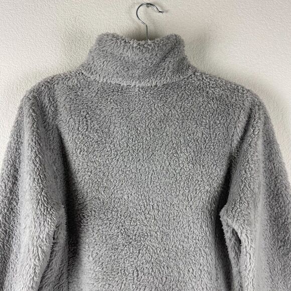 Patagonia Los Gatos Pullover Womens Medium Gray Fleece 1/4 Zip High Pile Outdoor - Picture 12 of 14